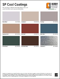 Nucor Building Systems Color Chart