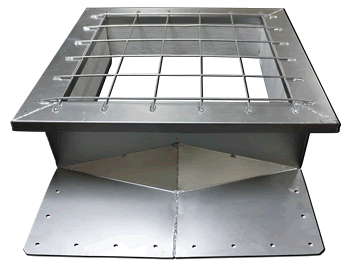Daylighting Roof Curb with Safety Frame
