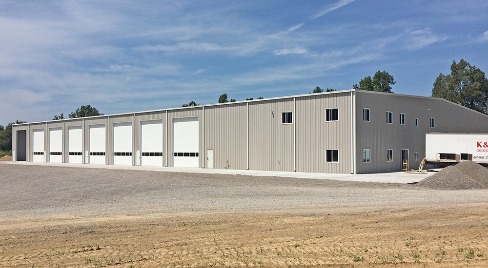 Semo Services Truck Shop with Office Building Kirby Building Systems