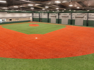 Pro-baseball steel building interior