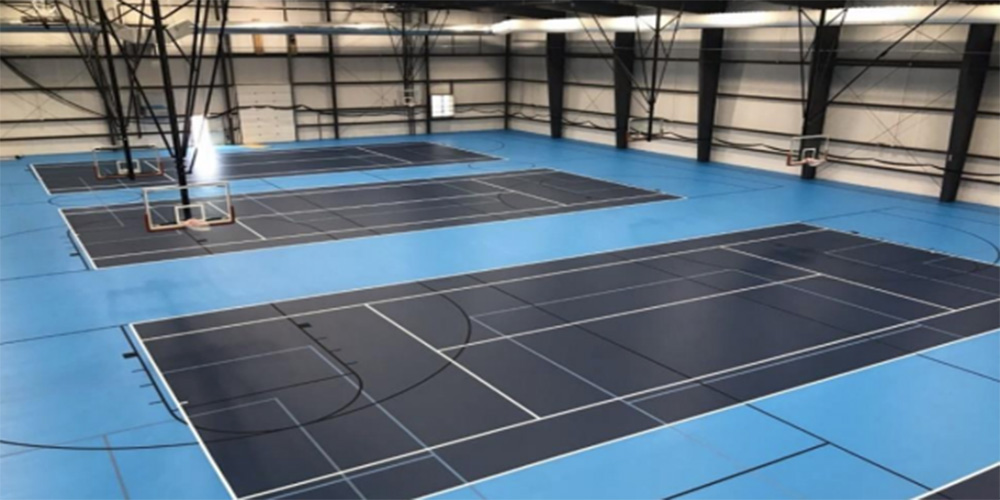 Athletic Building Basket Ball Courts