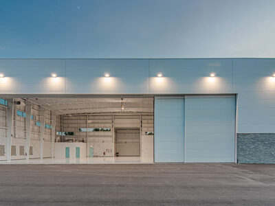 Aviation hangar - steel building