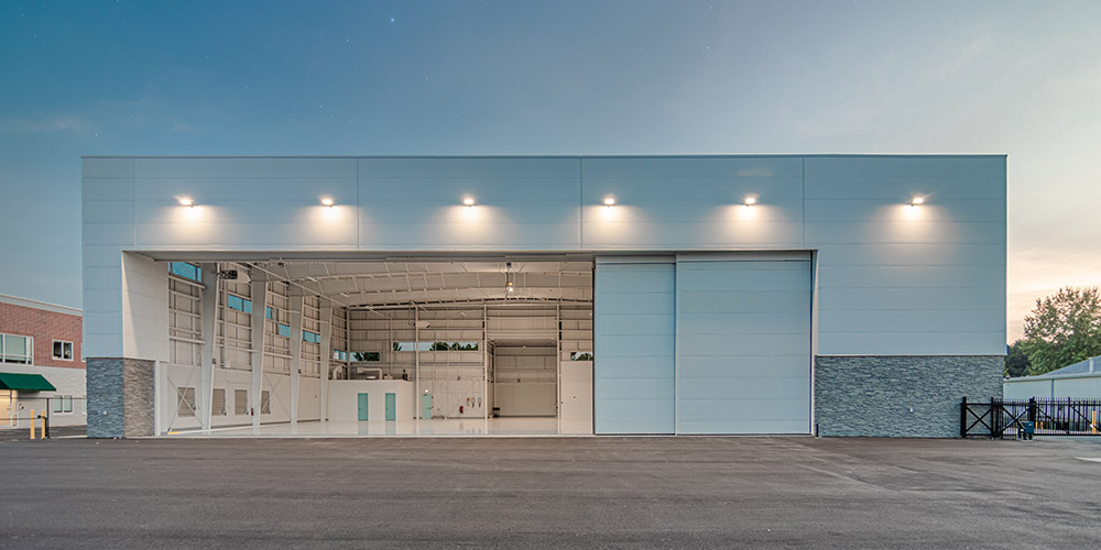 Aviation hangar - steel building