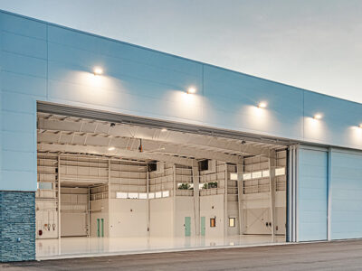 Aviation hangar - steel building