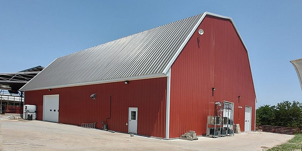 Metal Building Dairy Parlor