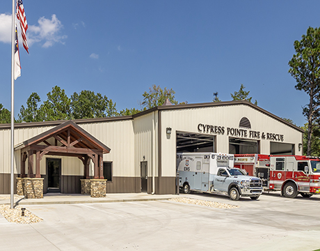 Fire station steel building