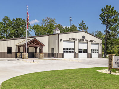 Fire station steel building