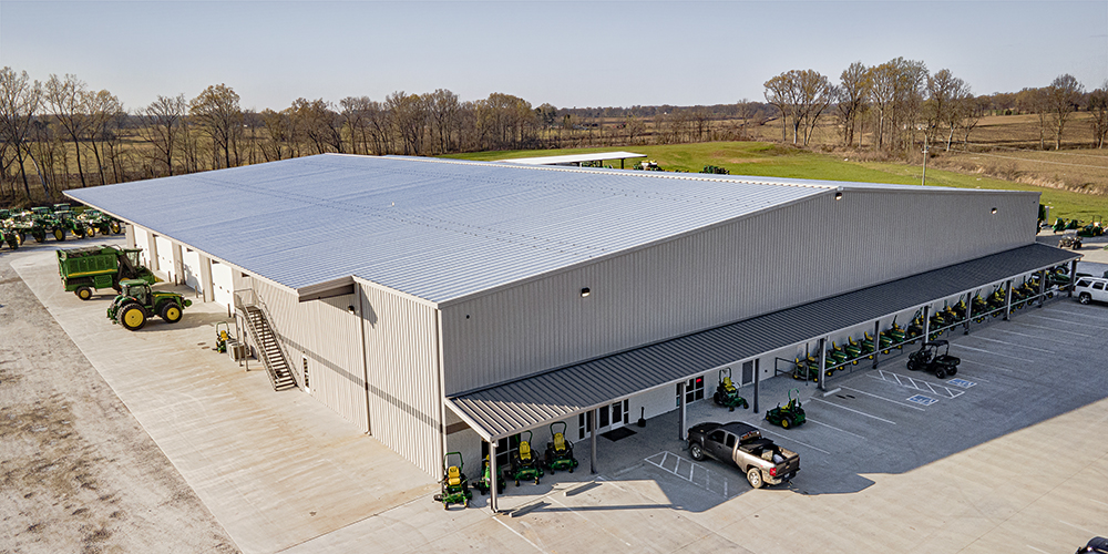 Tractor equipment sales & service building