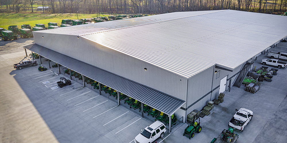 Tractor equipment building