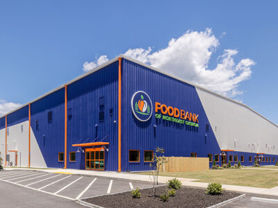 Large food bank warehouse