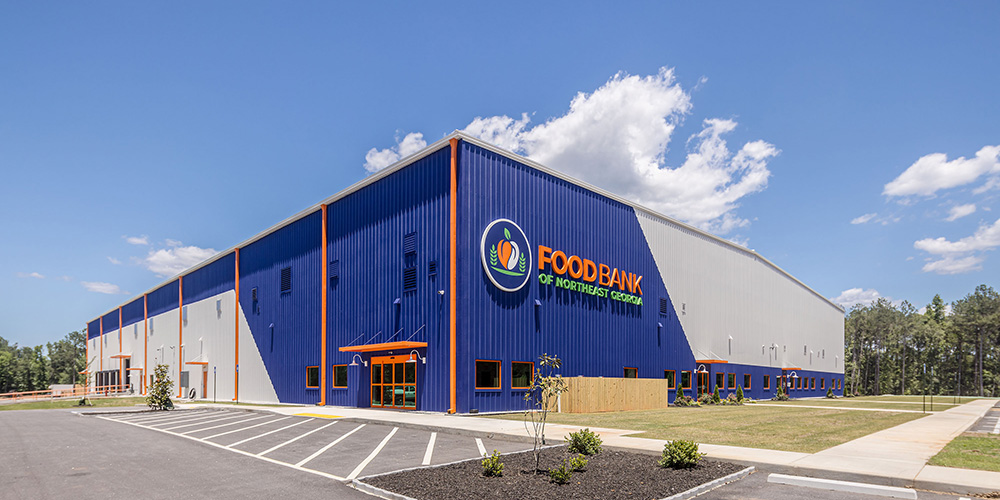 Large food bank warehouse