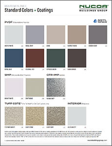 Insulated Metal Panels Color Chart