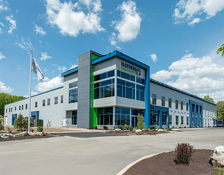 Office building with mezzanine