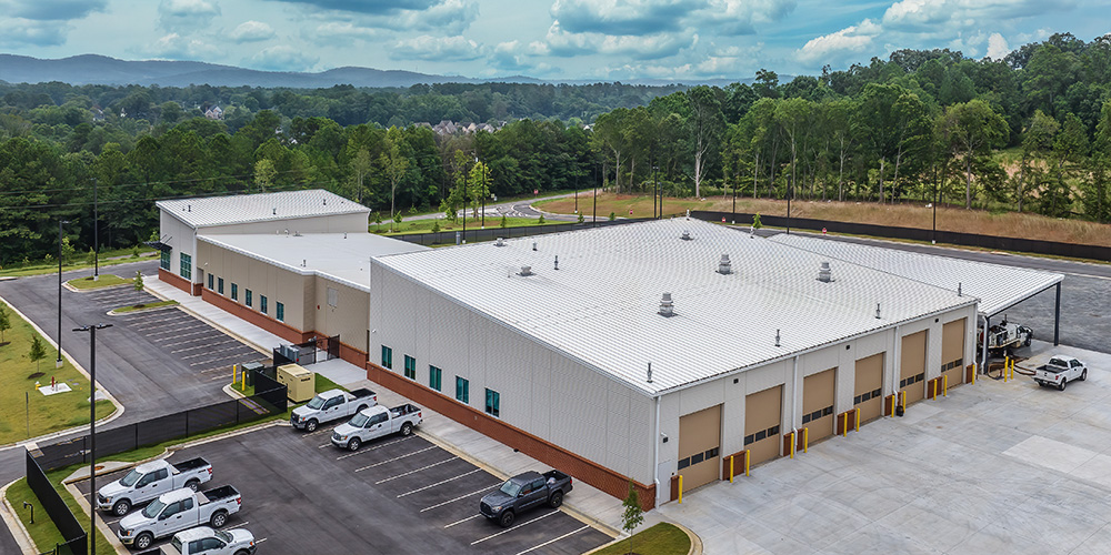 Water department metal building