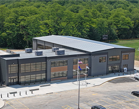 Steel building gymnasium