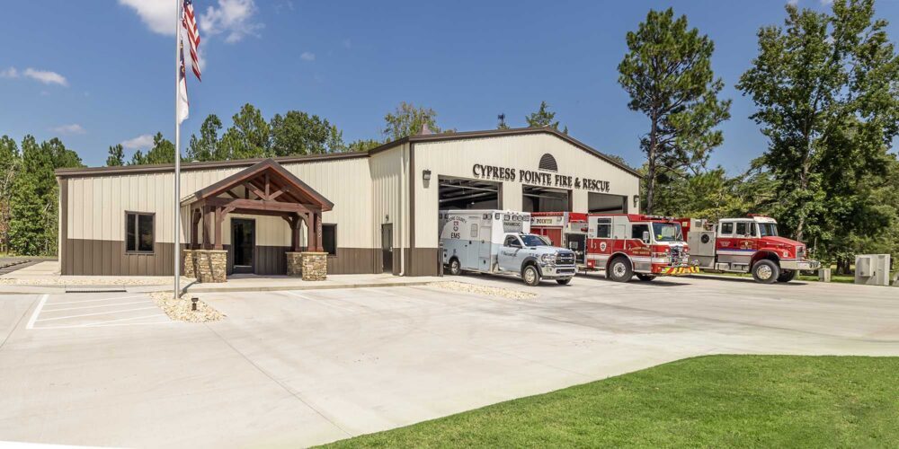 pre engineered fire station building