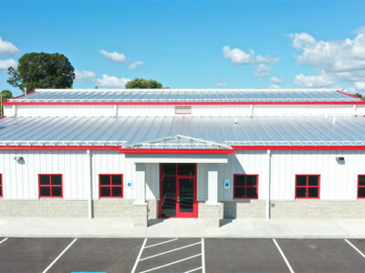 Steel building fire station