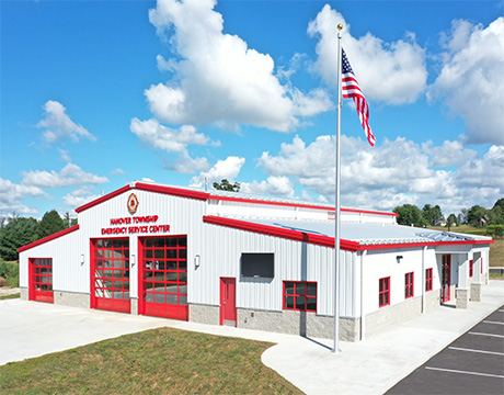 Steel building emergency service