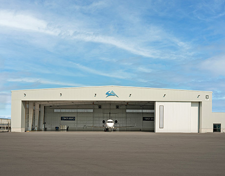 Aviation hangar metal building