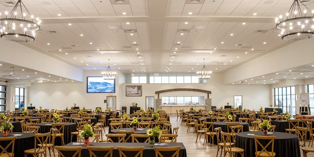 Event center steel building