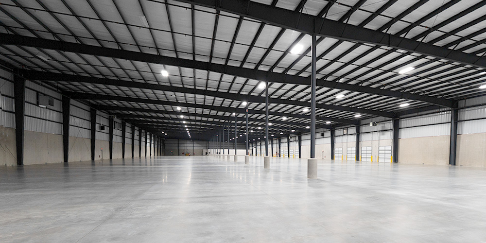 Steel building warehouse